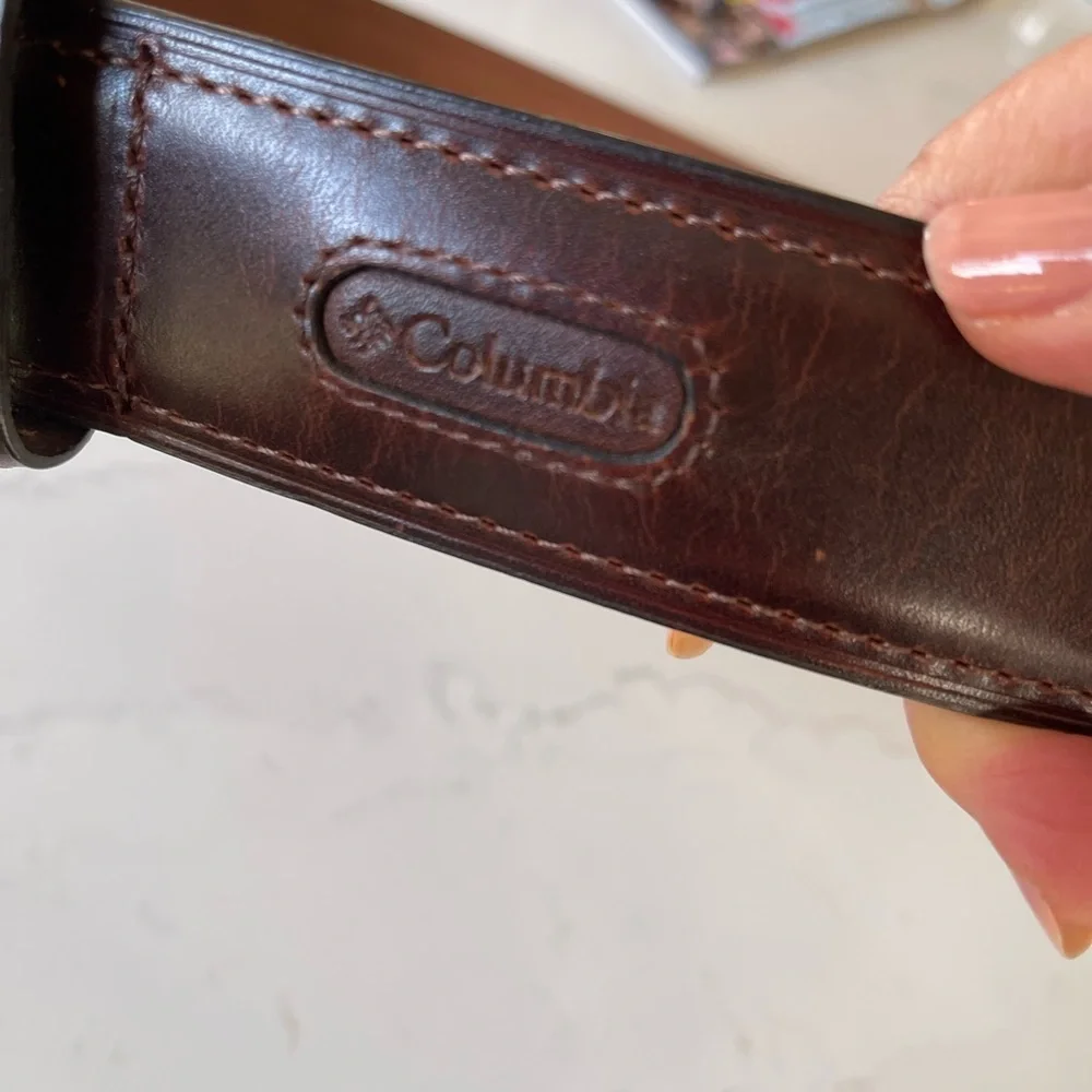 NEW! Men's Casual Leather Belt Columbia Sportswear Co.  Size 38